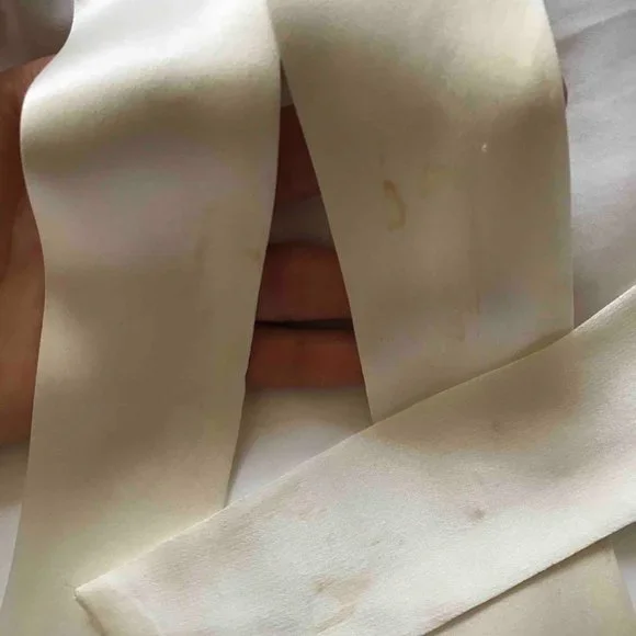 KIM+ONO formerly Old Shanghai Silk Kimono Robe in White/Peacock/Short/ FS
